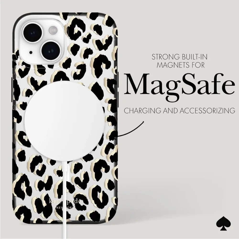 Kate Spade Leopard Print Case for iPhone 14 Pro Max